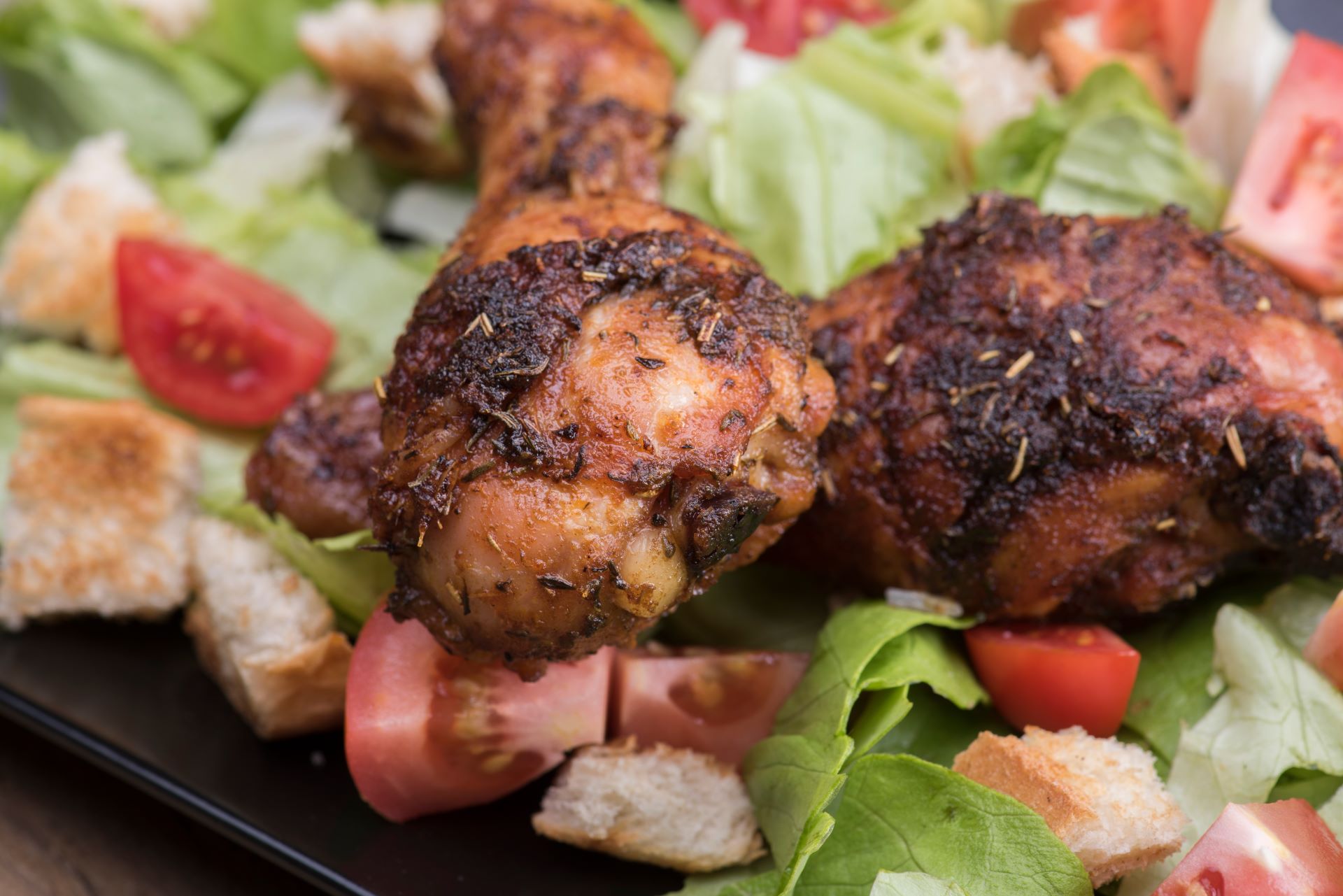 Jerk chicken drumsticks made with BackYard Blendz Mild Jerk Seasoning