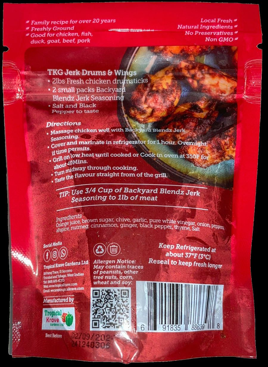 BackYard Blendz Jerk Seasoning Hell, Hell (Very Hot) Jerk Seasoning - Image 3