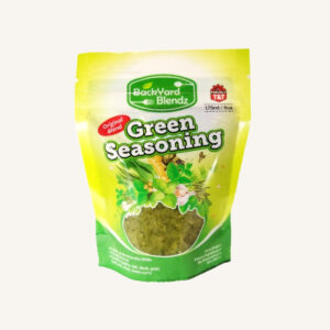 BackYard Blendz Green Seasoning Original, 170g pouch of fresh Trinidad herb marinade