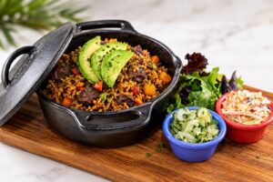 Trinidad Beef Pelau with Green Seasoning