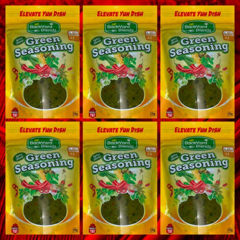 Spicy Combo Pack Set of 6 BackYard Blendz Green Seasoning Spicy BackYard Blendz