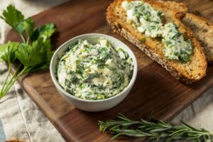 Healthy Homemade Herb Butter and Bread